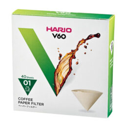 Hario V60 Koffiefilters 01 Bruin 40 stuks