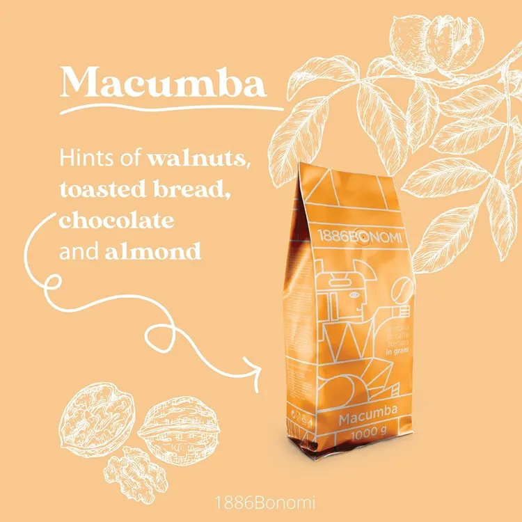 Bonomi Macumba Koffiebonen 1000gr - Afbeelding 3